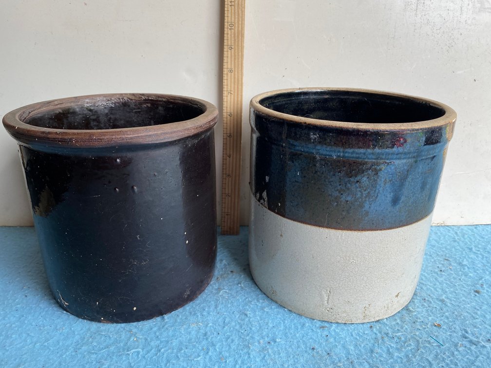 2 Stoneware crocks