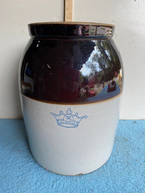 3 Gallon stoneware churn