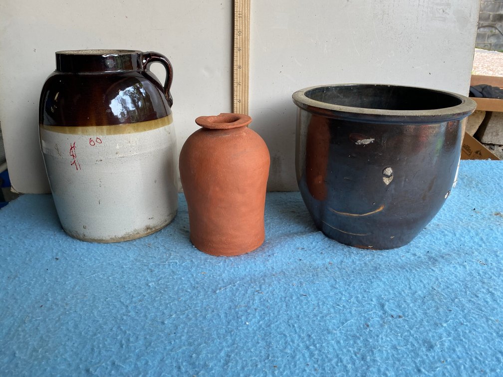 3 Stoneware pieces