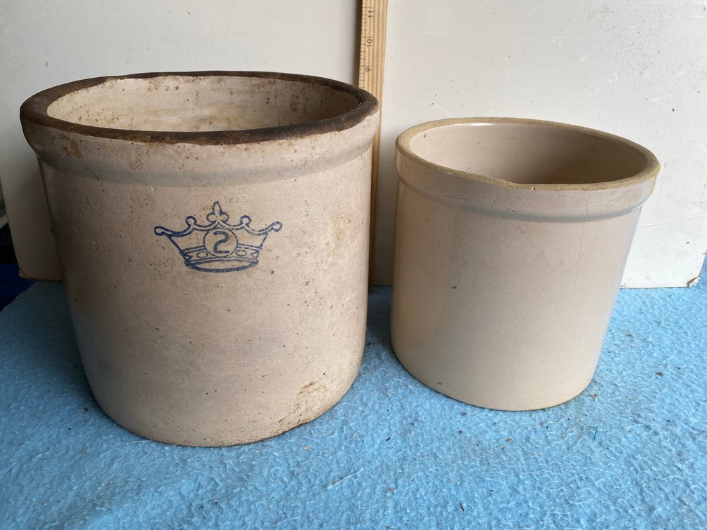 2 Stoneware crocks