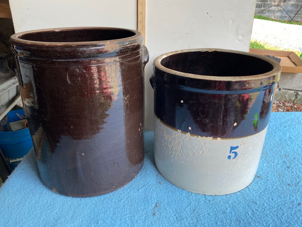 2 Stoneware crocks