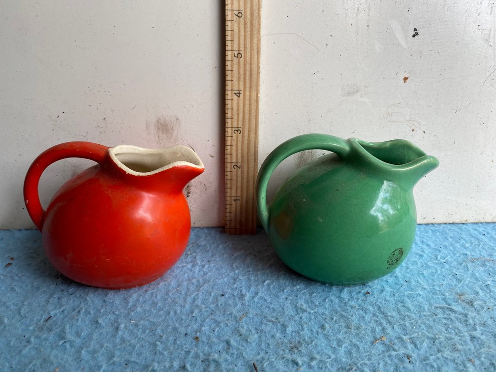 2 Miniature pitchers