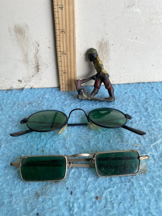 John Lennon type glasses, black Americana memorabilia