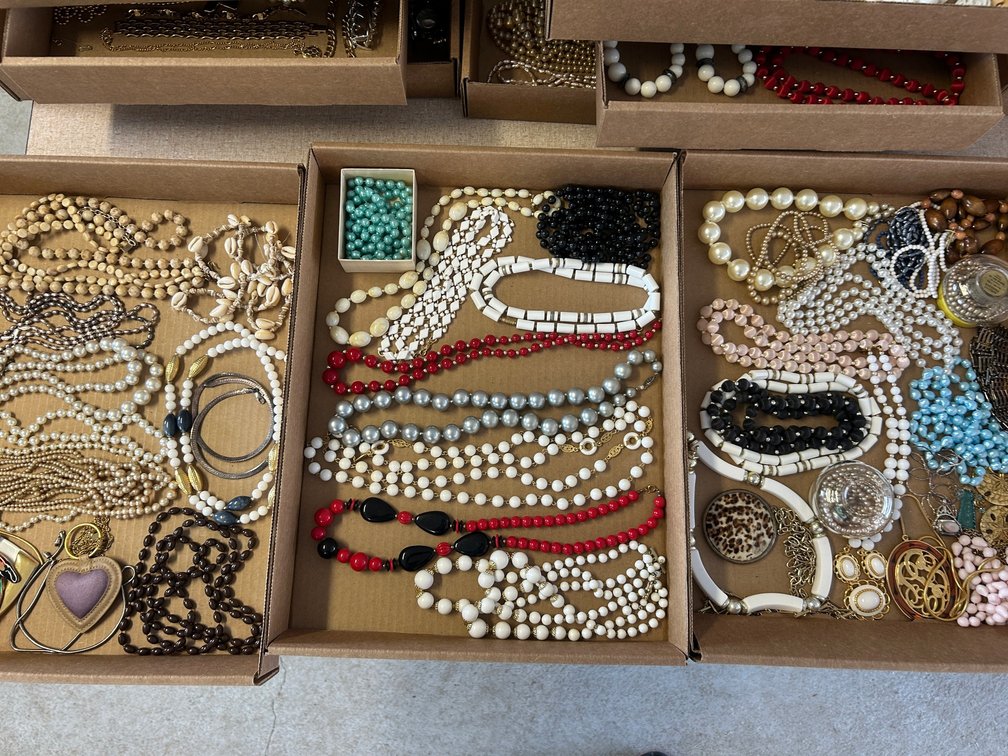 3-Boxes Vintage Style Costume Jewelry