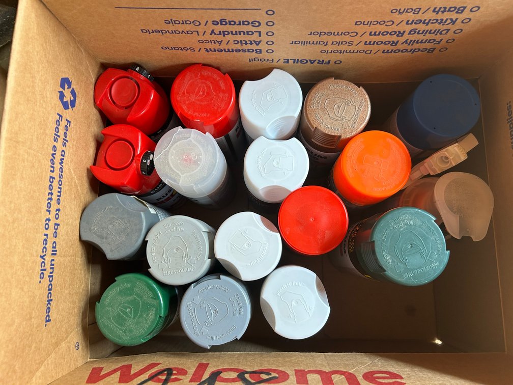 Box of Rustoleum gloss enamel protectant