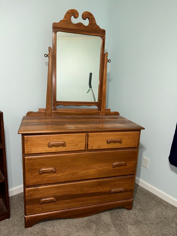 Dresser with mirror