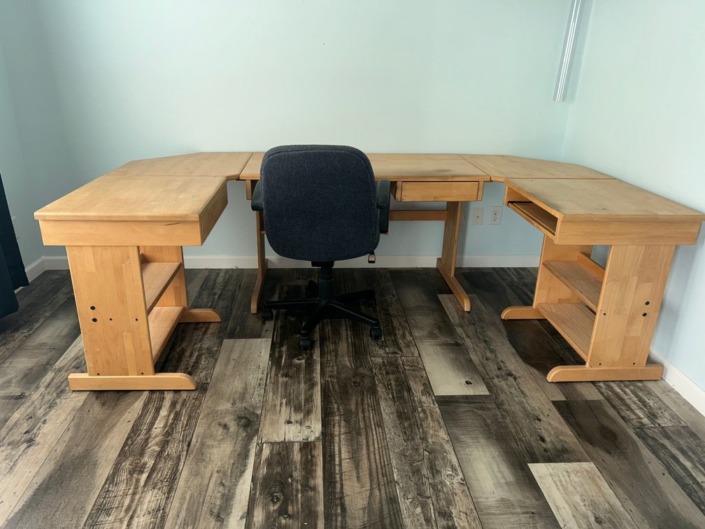 Desk with chair