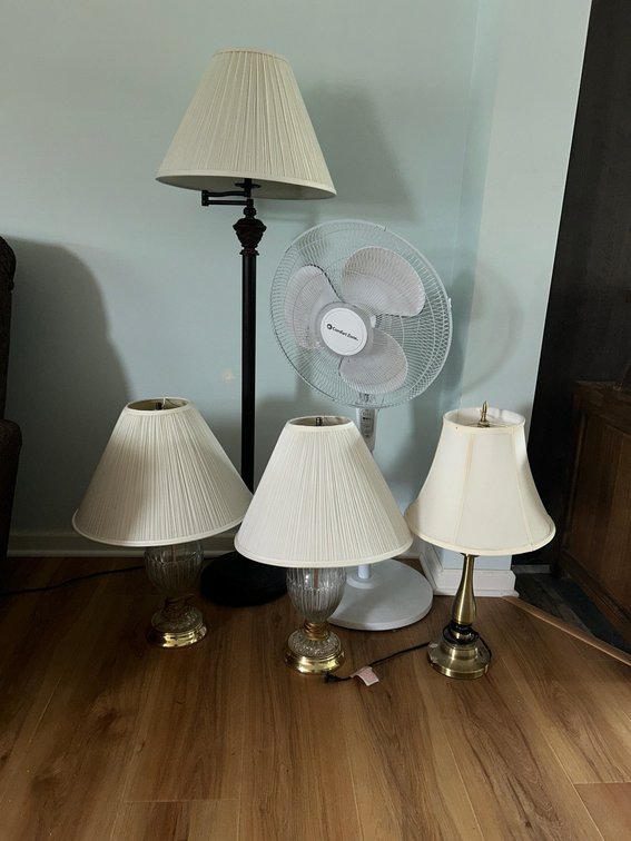 Fan, 4 lamps