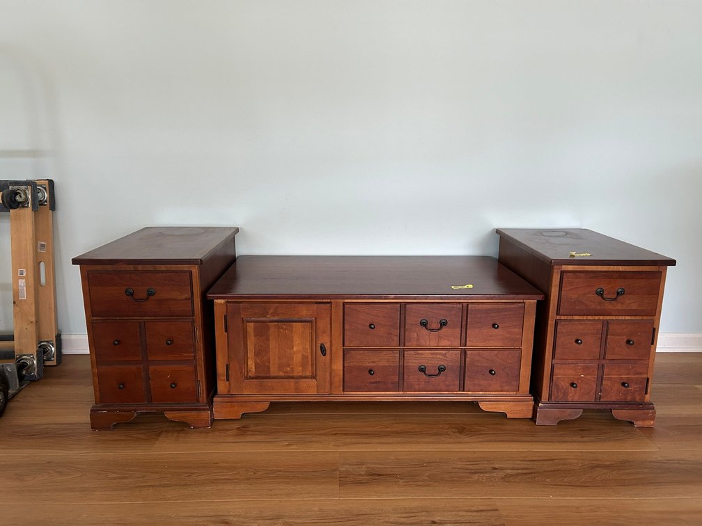 Coffee table, end tables
