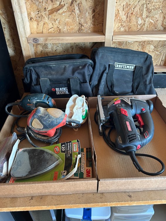 Craftsman Jig Saw with Laser Trac, Palm sanders