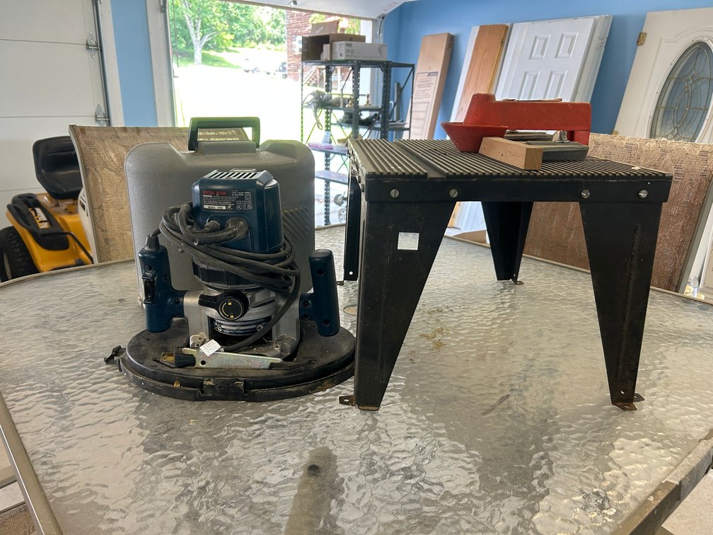 Ryobi Router with Case and Deck
