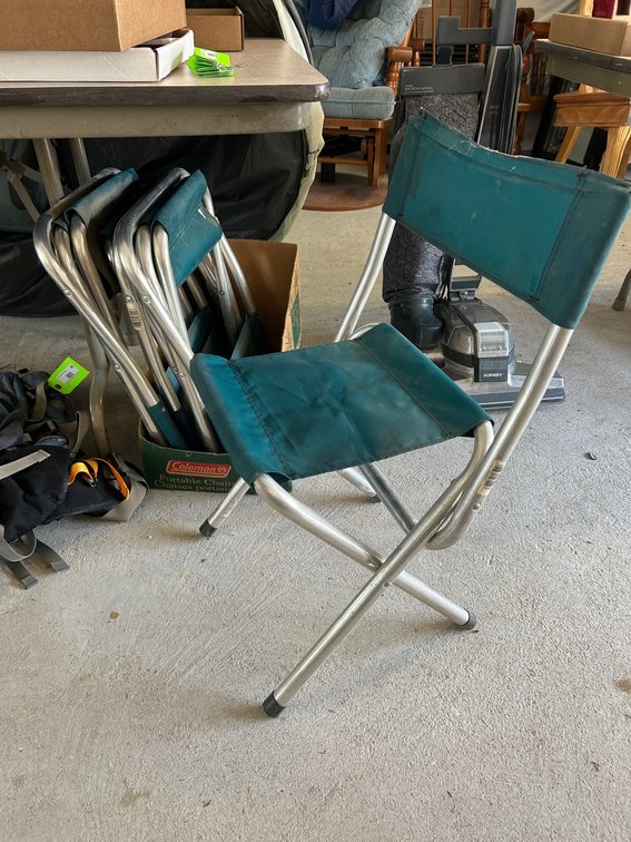4-Coleman Fold Out Camp chairs
