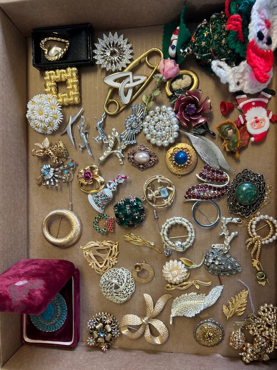 Collection of Vintage Women's Brooches
