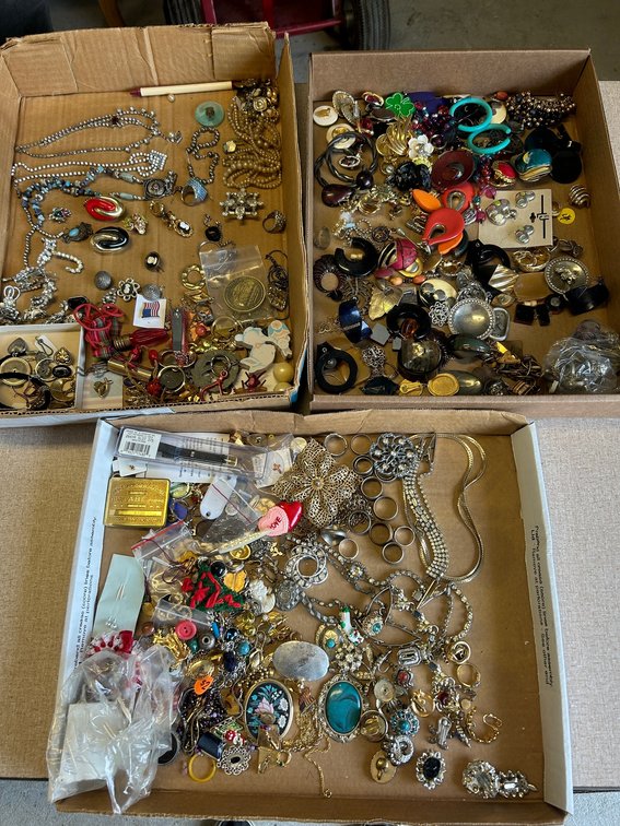 3-Boxes of Assorted Costume Jewelry