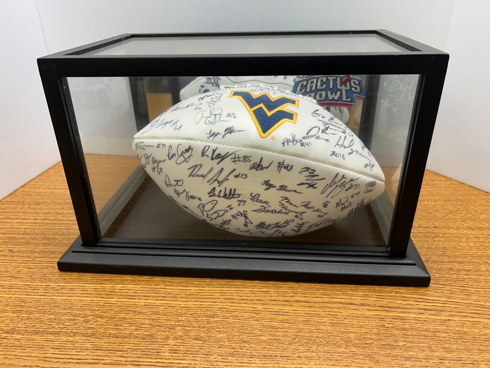 2015 WVU Cactus Bowl team signed football