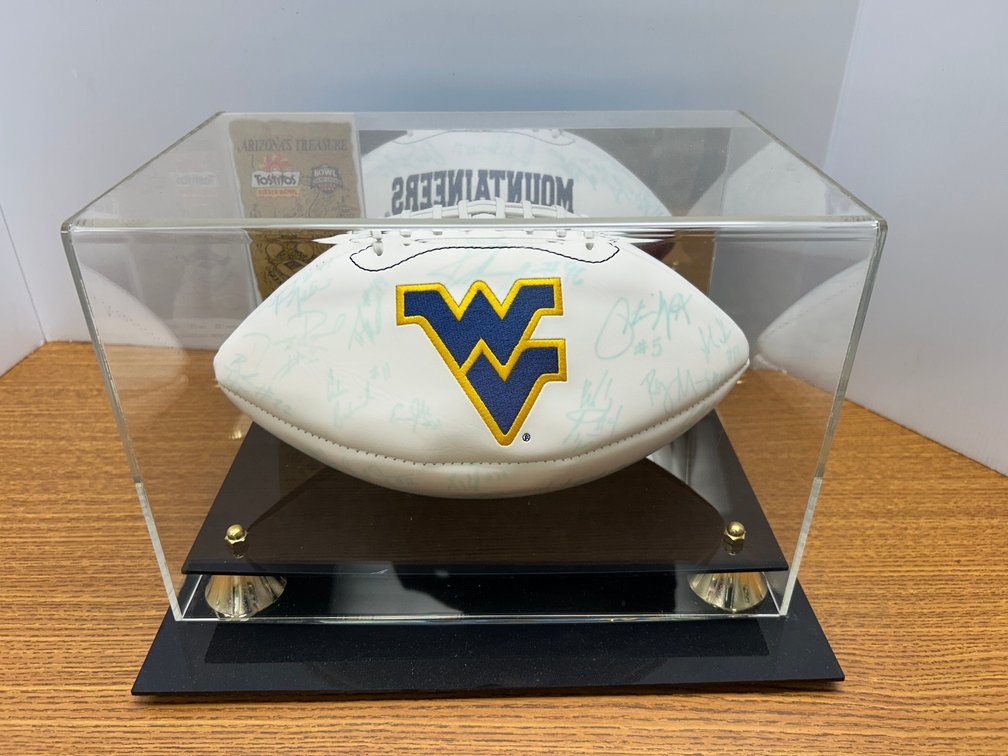 WVU Tostitos Fiesta Bowl team signed football