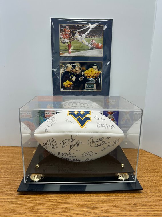 2012 WVU Orange Bowl team signed football