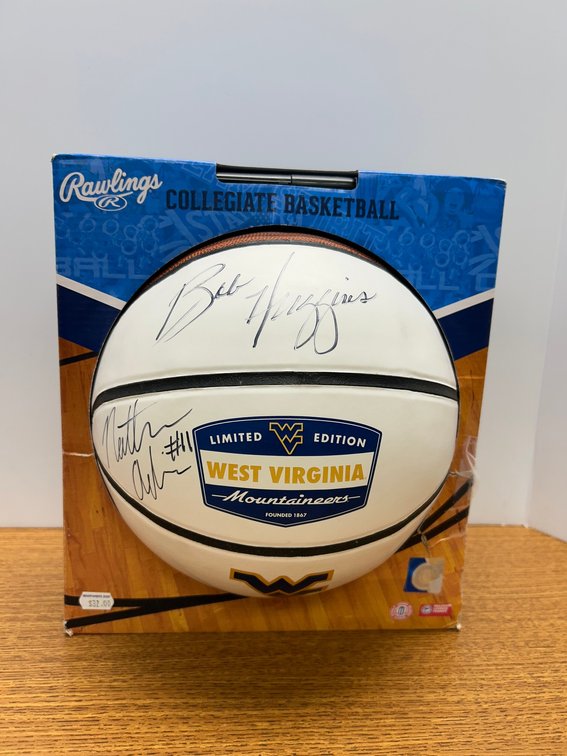 WVU Bob Huggins signed basketball