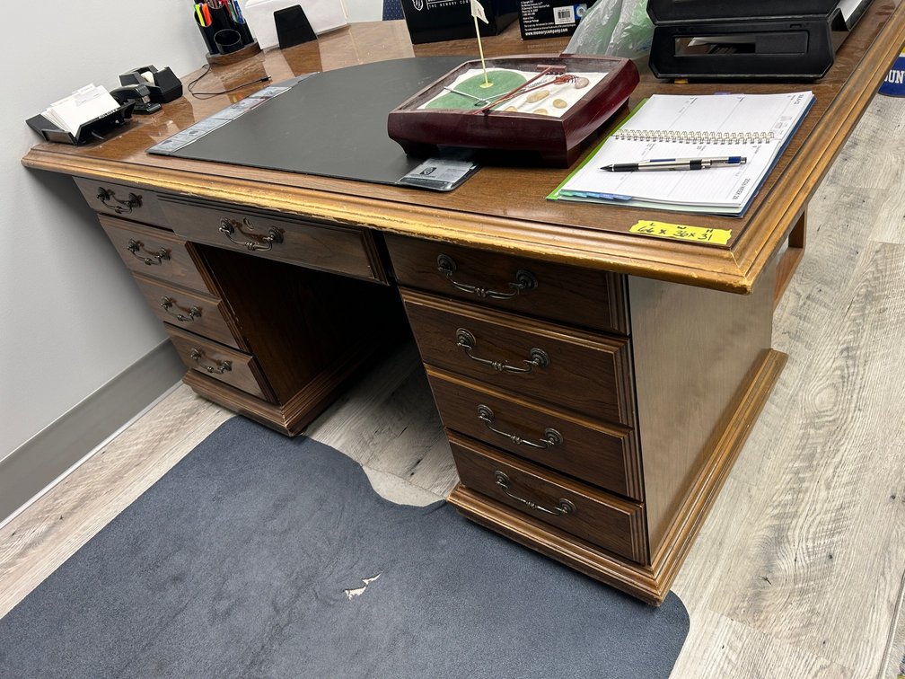 Desk and chair