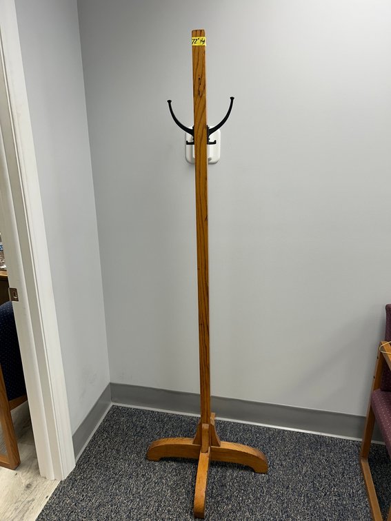 Oak hall tree