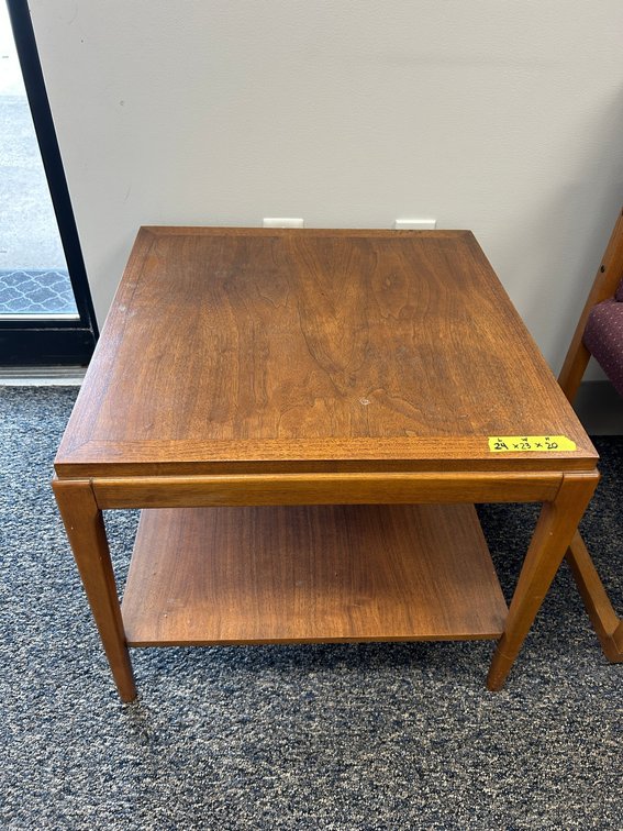 Solid wood end table