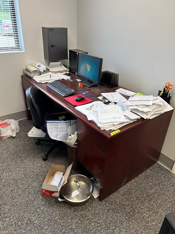 Desk and chair