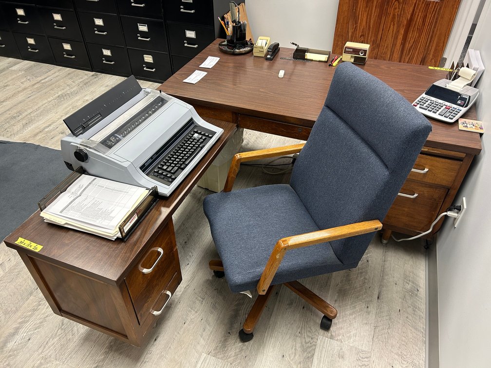 Desk with chair
