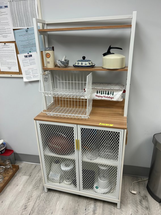 Metal and wood baker's rack-including contents