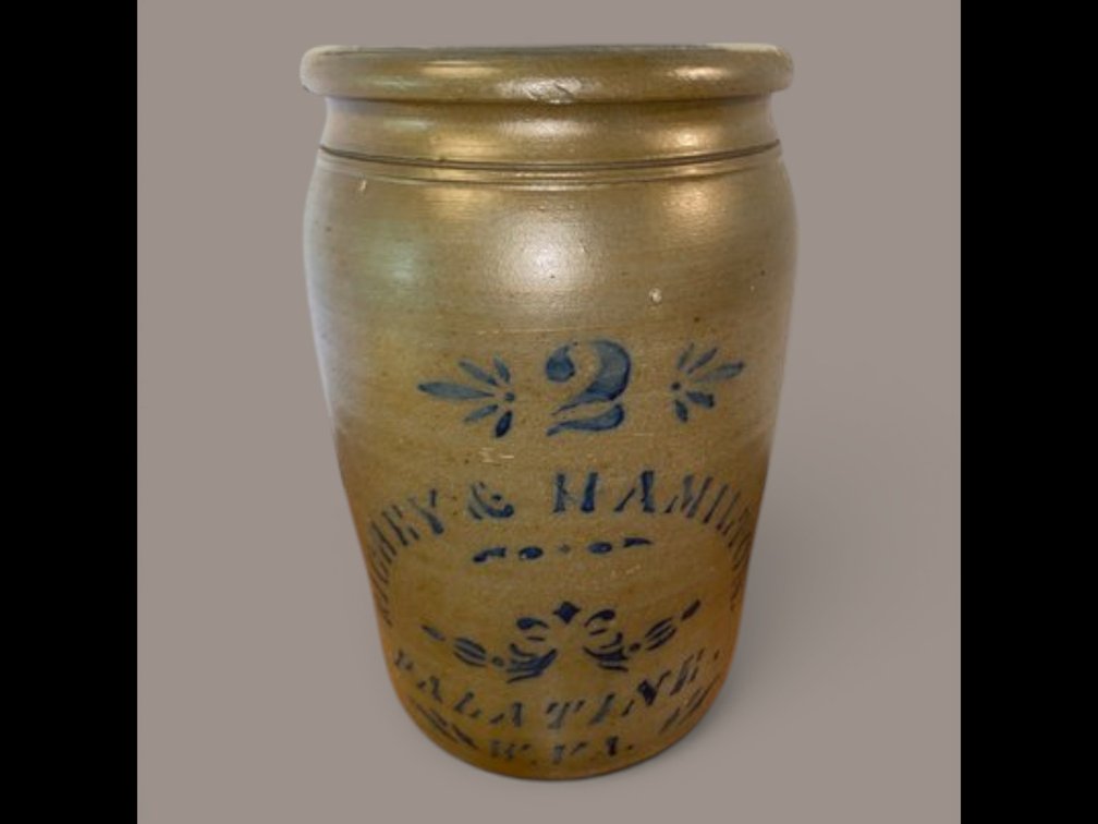 #2 Stoneware Palatine, WV 12" crock