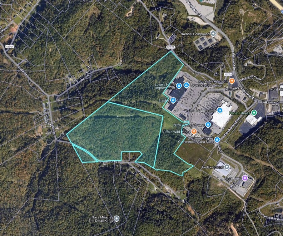 Image for 114 Acres Adjoining to Big Box Brands in Nitro/Cross Lanes Market