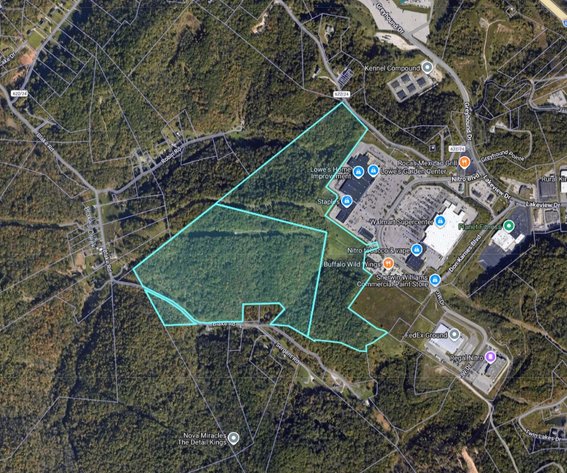 Image for 114 Acres Adjoining to Big Box Brands in Nitro/Cross Lanes Market