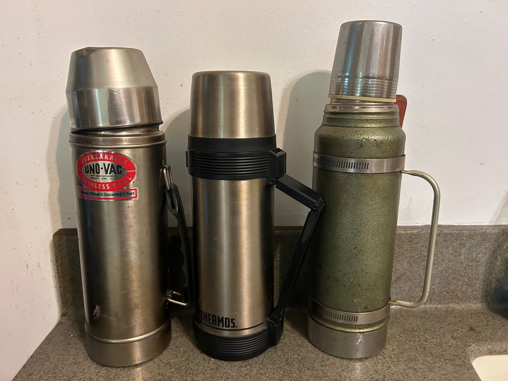 3 Metal Vacuum Bottles