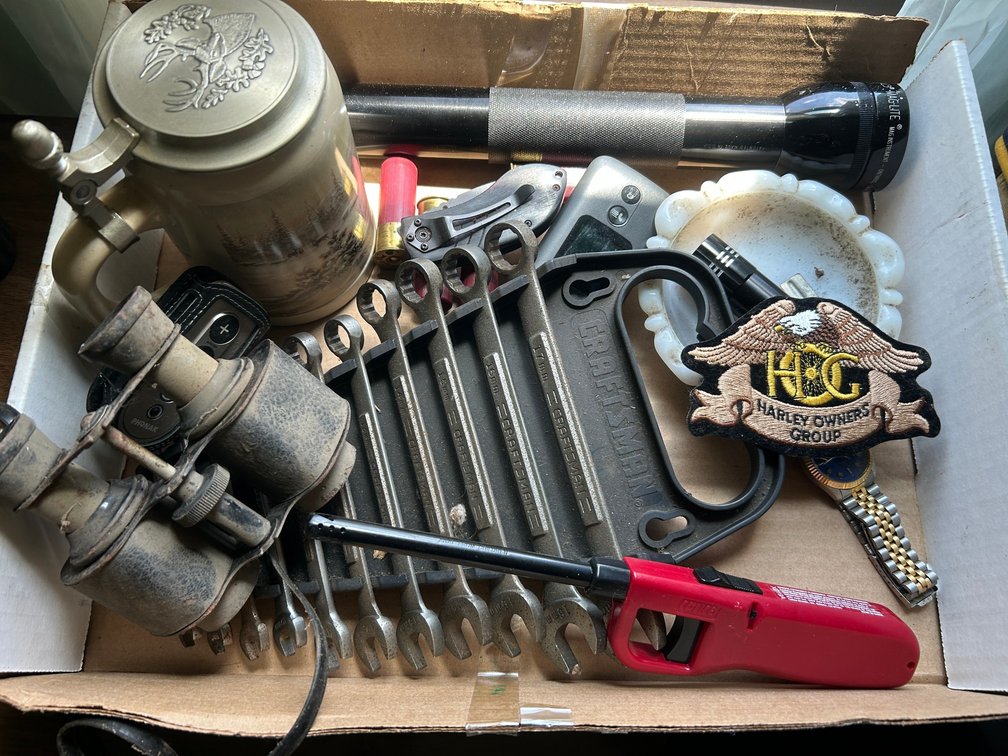 Wrench Set, Wall Thermometer, Hats, Lidded Stein, and More