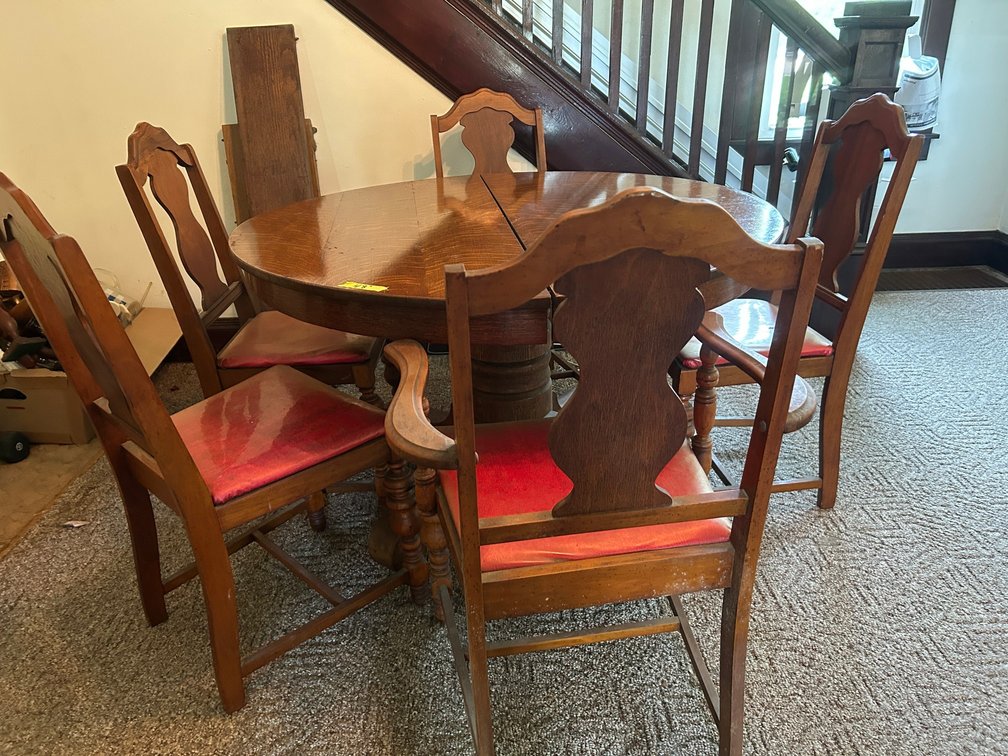 Wooden Dining Table and 4 Chairs