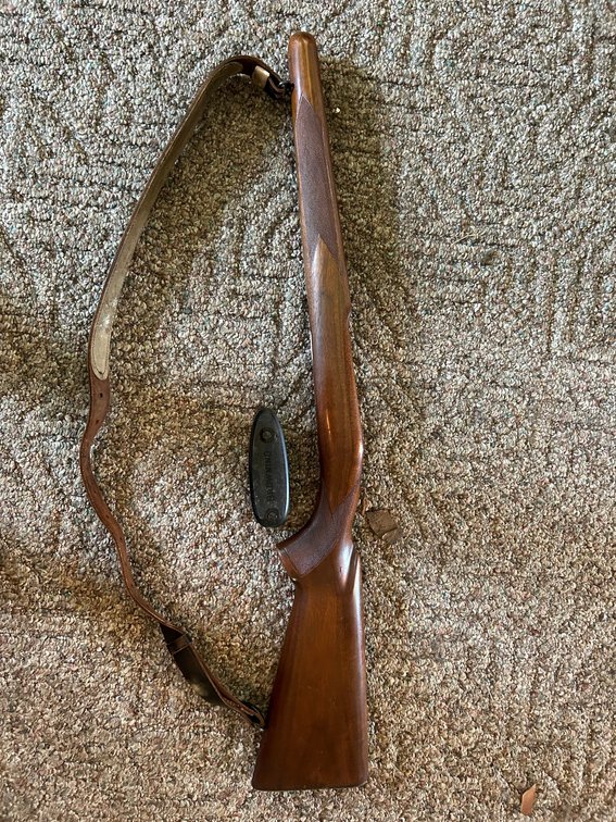 Wooden Rifle Stock with Browning Butt Plate