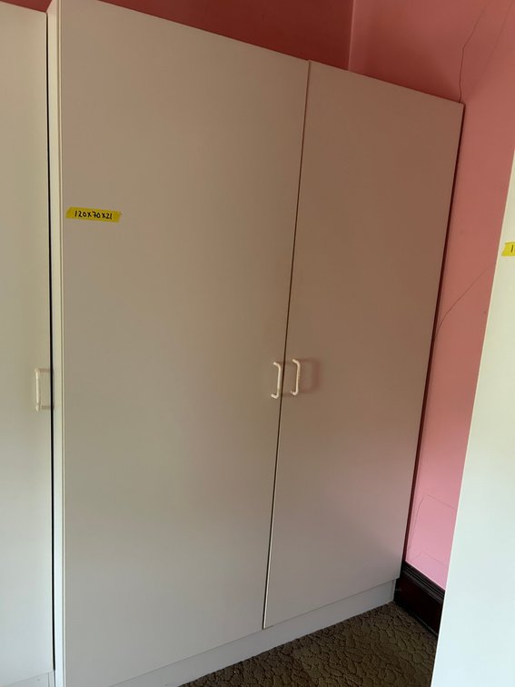 White Laminate Storage Cabinet