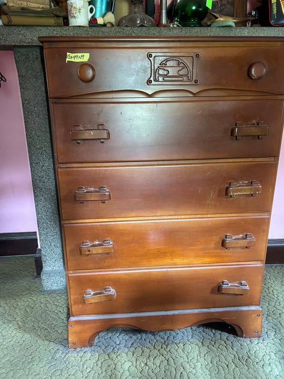 5-Drawer Wooden Chest