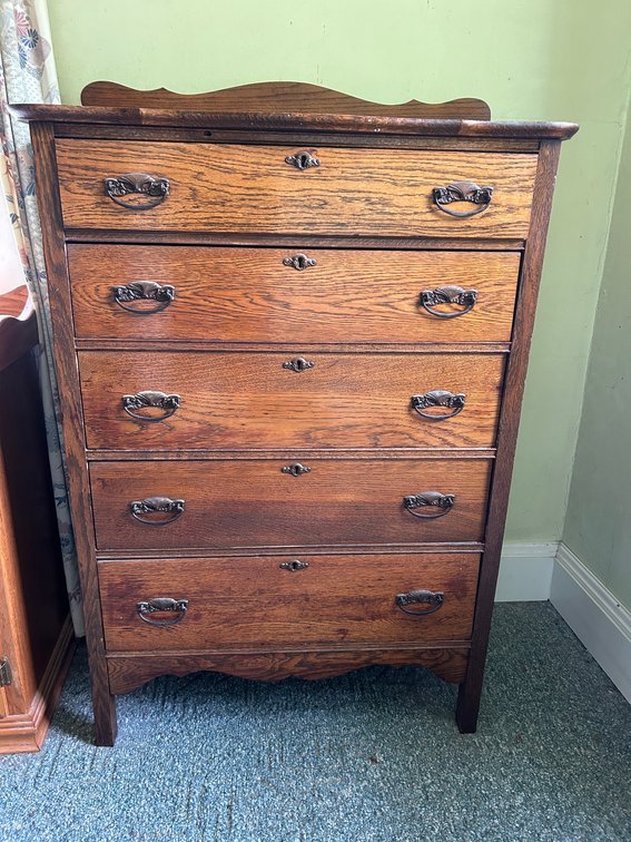 Oak 5-Drawer Chest