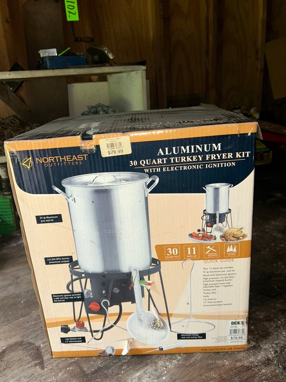 North East Outfitters-30 Quart Aluminum Turkey Fryer