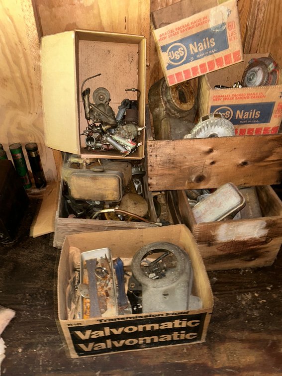 Collection of Vintage Lawn Mower Parts