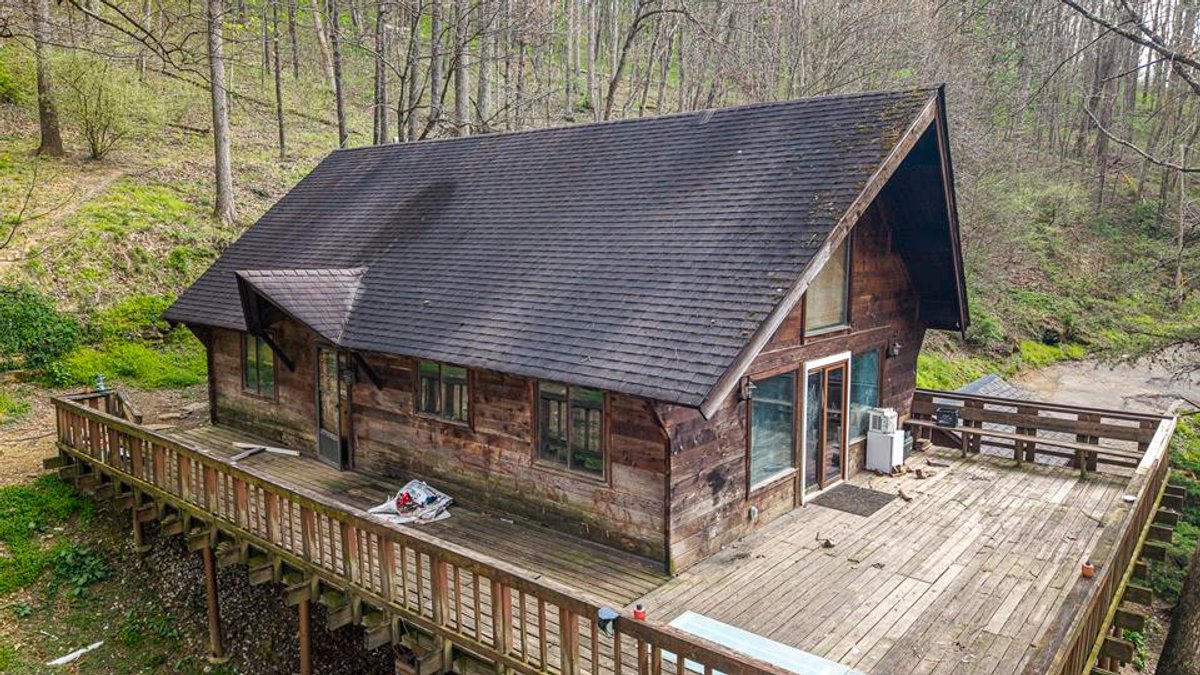 Image for SOLD $148,500 - Secluded A-Frame Cabin on nearly 6 Acres near Lake Floyd