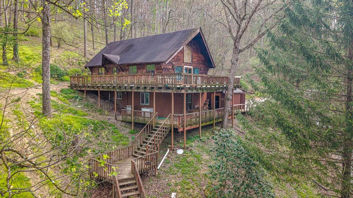 Image for SOLD $148,500 - Secluded A-Frame Cabin on nearly 6 Acres near Lake Floyd