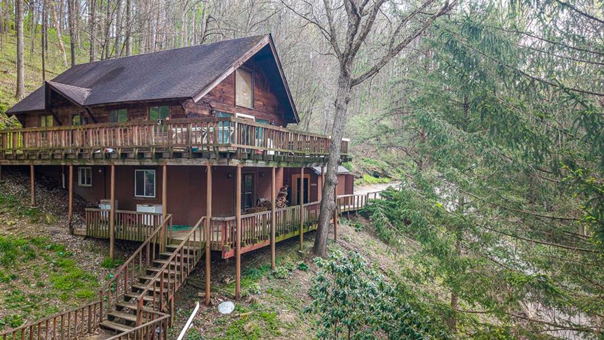 Image for SOLD $148,500 - Secluded A-Frame Cabin on nearly 6 Acres near Lake Floyd