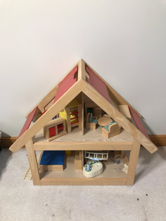 Wood block play set