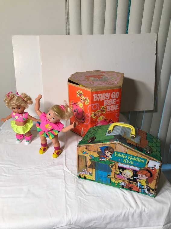 Baby Go Bye-Bye dolls, etc.