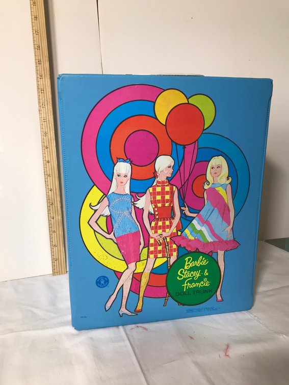 Barbie, Stacey and Francie doll trunk