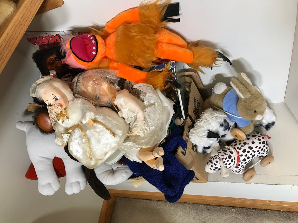 Stuffed animals, etc.