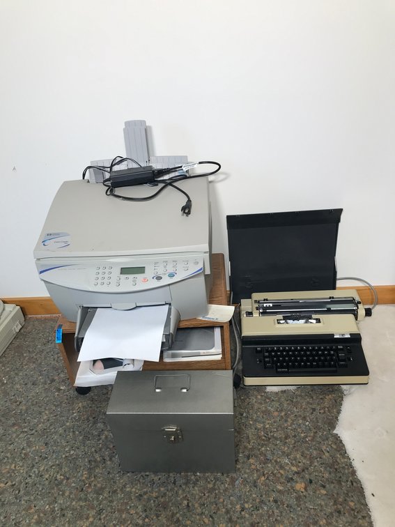 Printer, typewriter, etc.