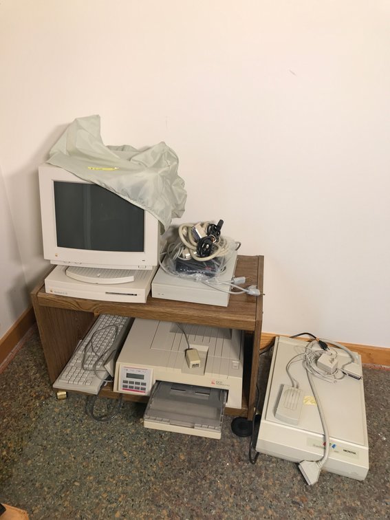 Printer, computer monitor (Macintosh), etc.