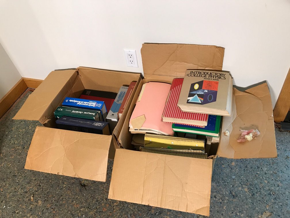 2 Boxes of books